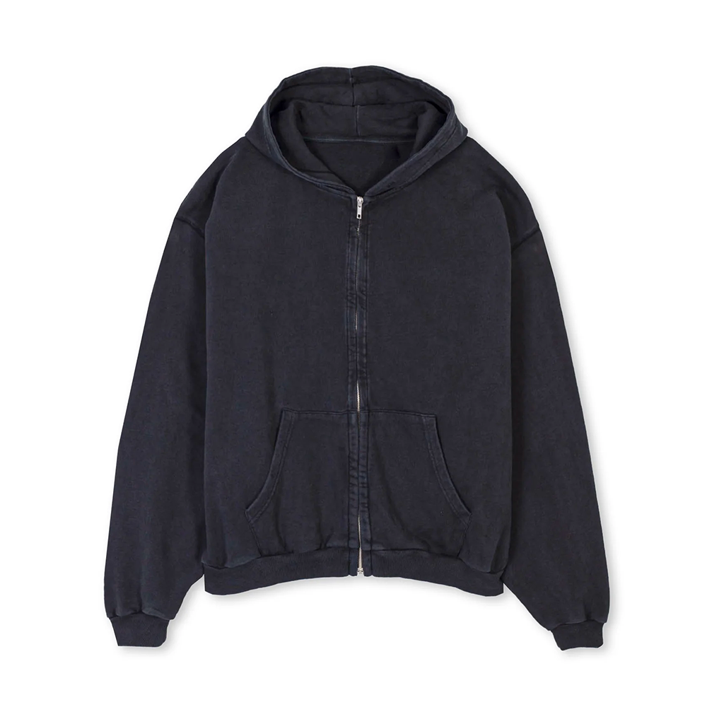 THE Ü - "Empty" Zip Up Hoodie Vintage Black