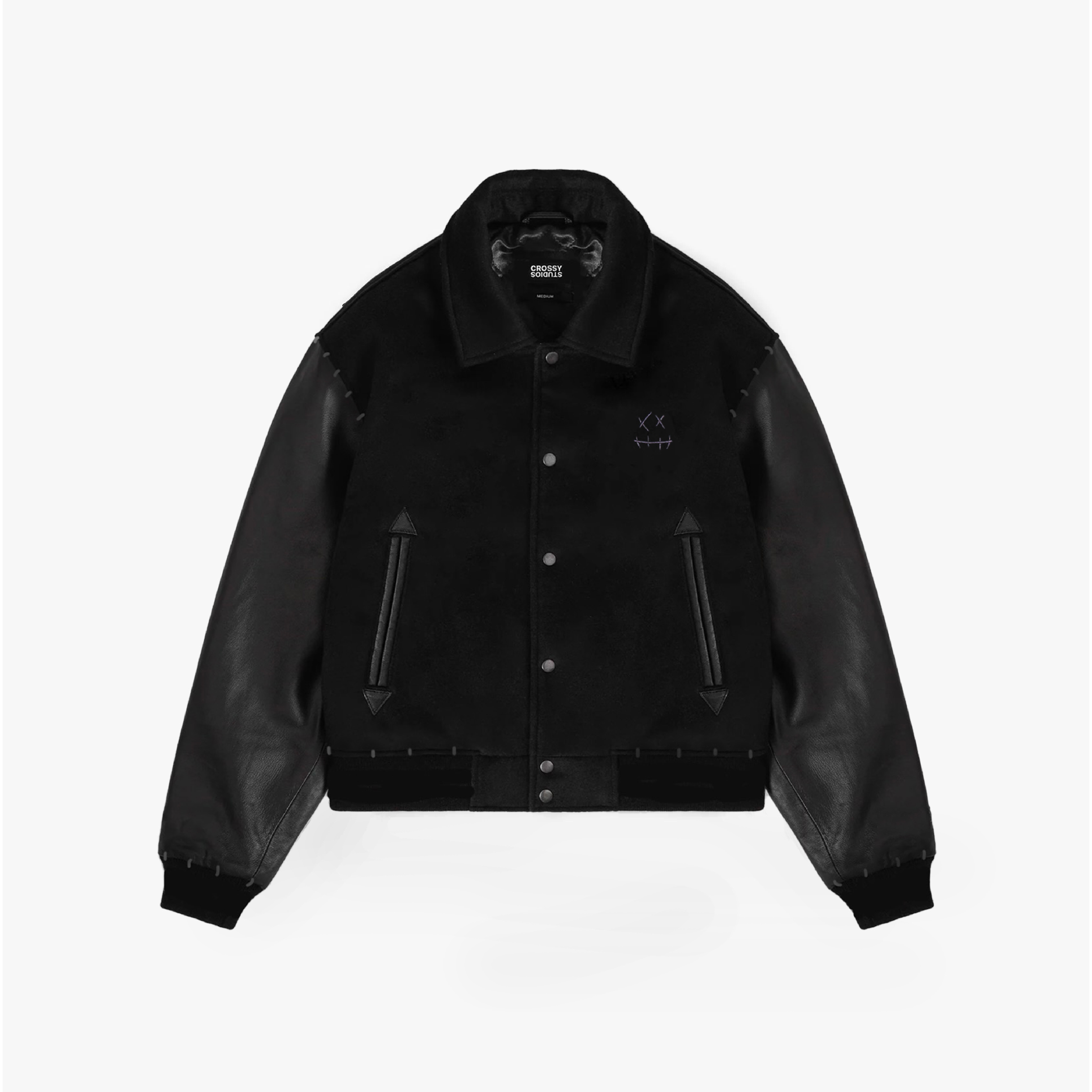 Crossy Studios - Varsity Jacket Pure Black