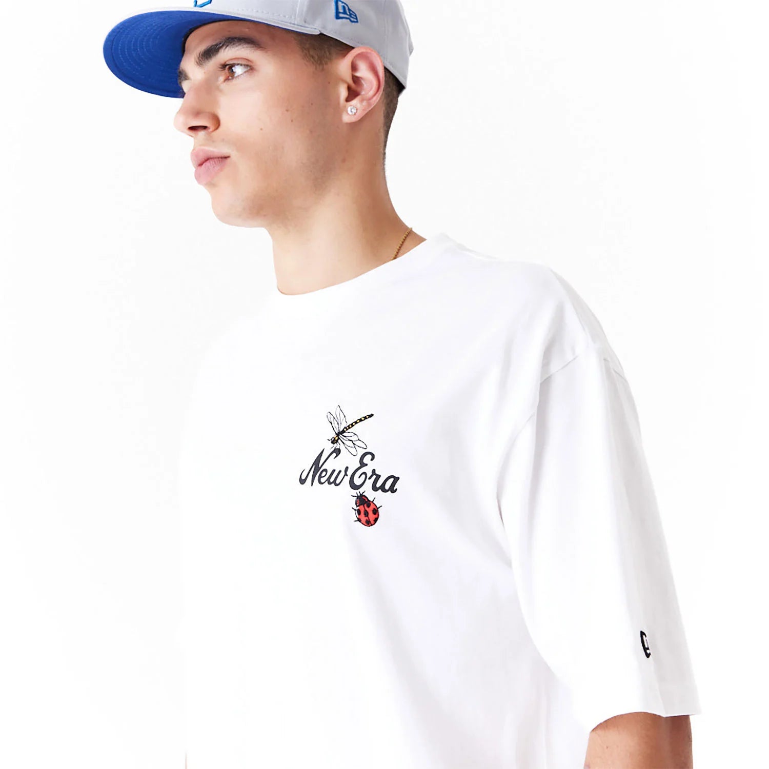 New Era - Floral Tee White