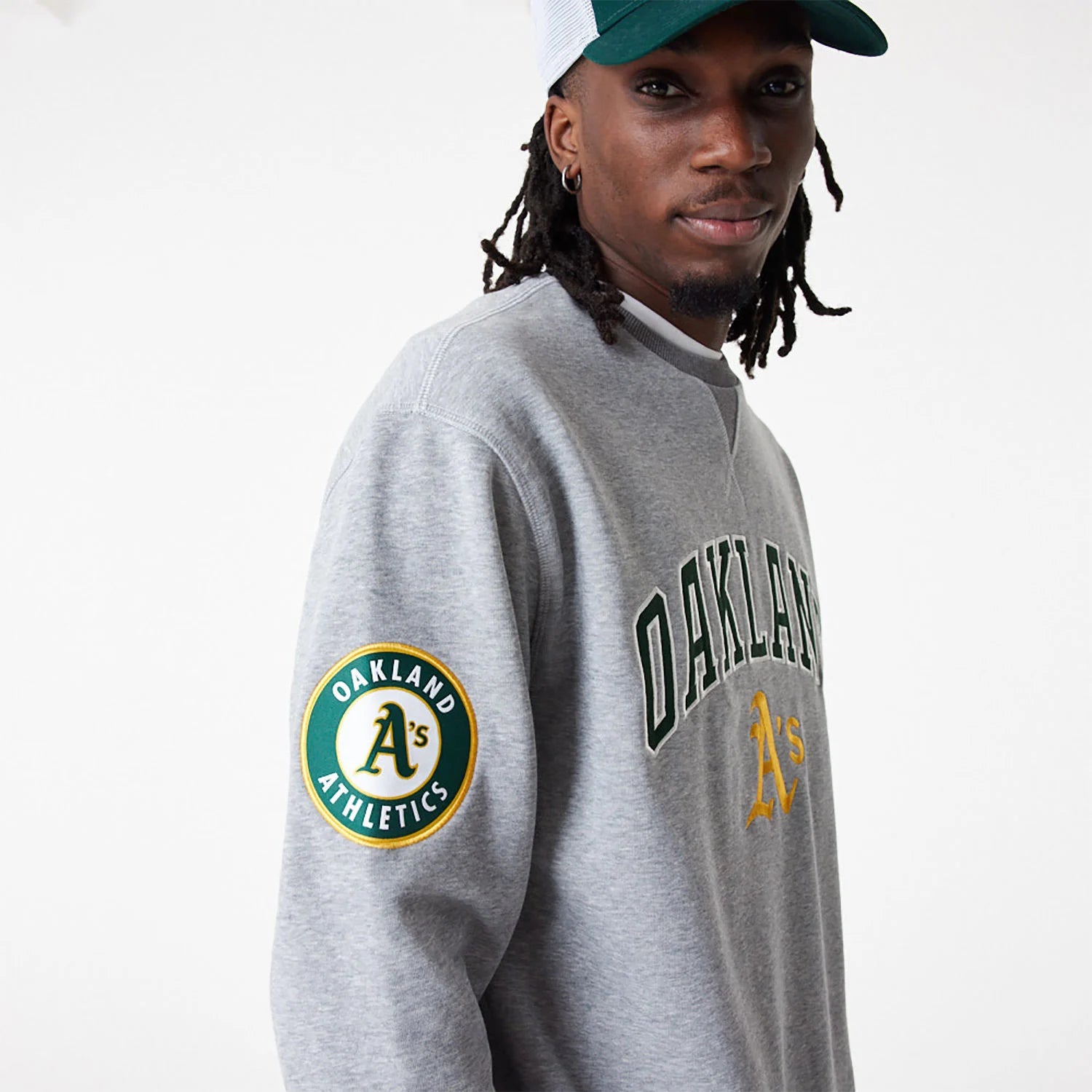 New Era - Oakland Crewneck Grey