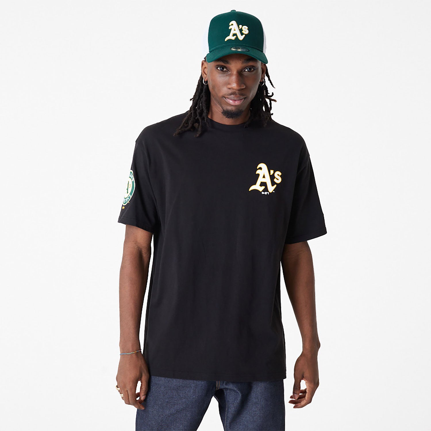 New Era - Oakland Black Tee