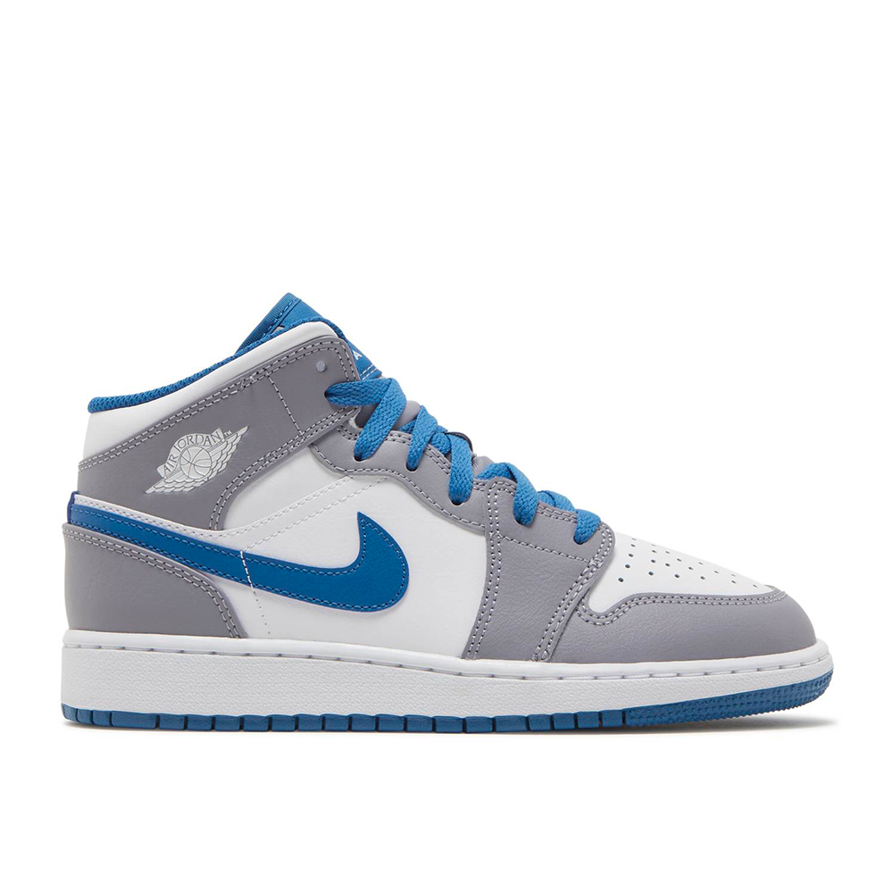 Jordan 1 Mid True Blue Cement (GS)