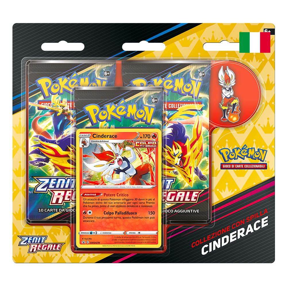 Pokémon - Collezione Zenit Regale con Spilla "Cinderace" (IT)