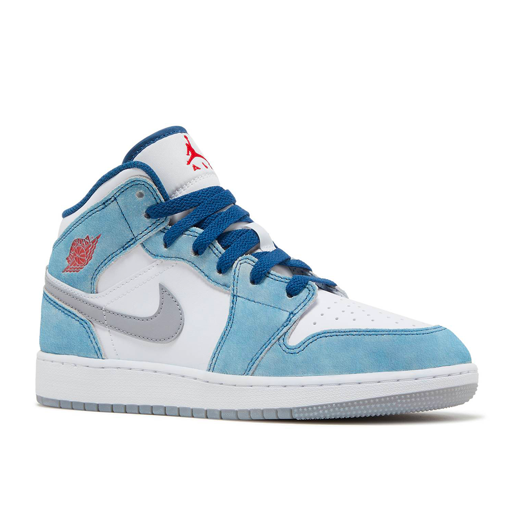 Jordan 1 Mid SE French Blue Light Steel (GS)