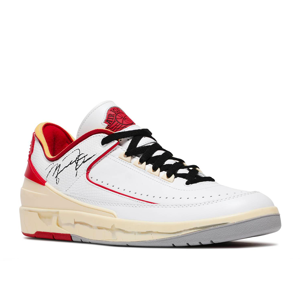 Nike/Off-White - Air Jordan 2 Retro Low "White Varsity Red"