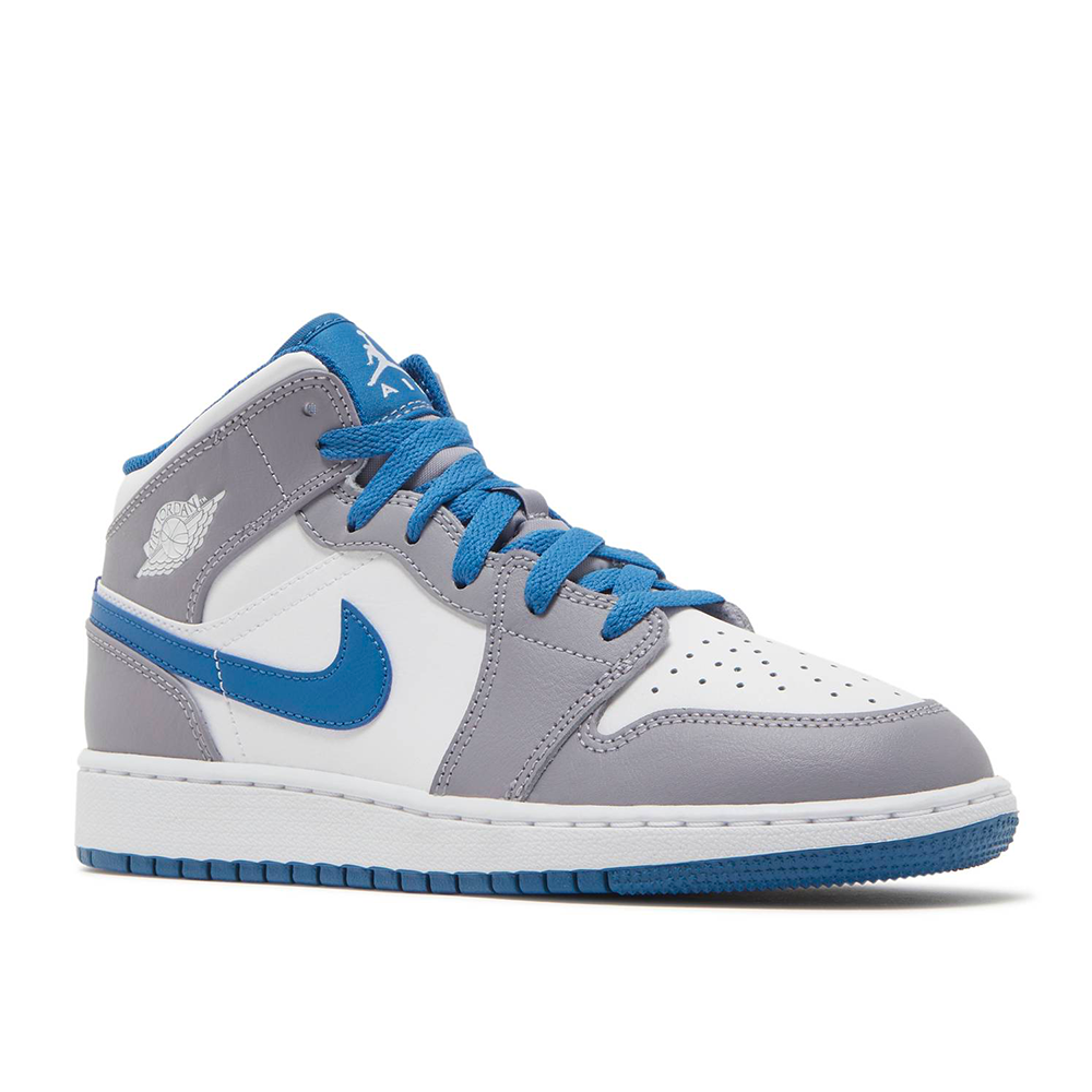 Jordan 1 Mid True Blue Cement (GS)
