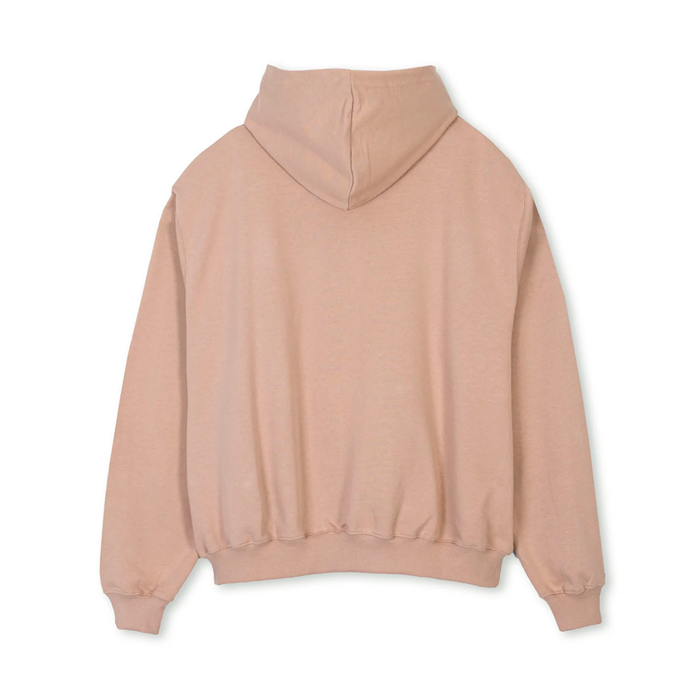 THE Ü - "Empty" Zip Up Hoodie Light Brown