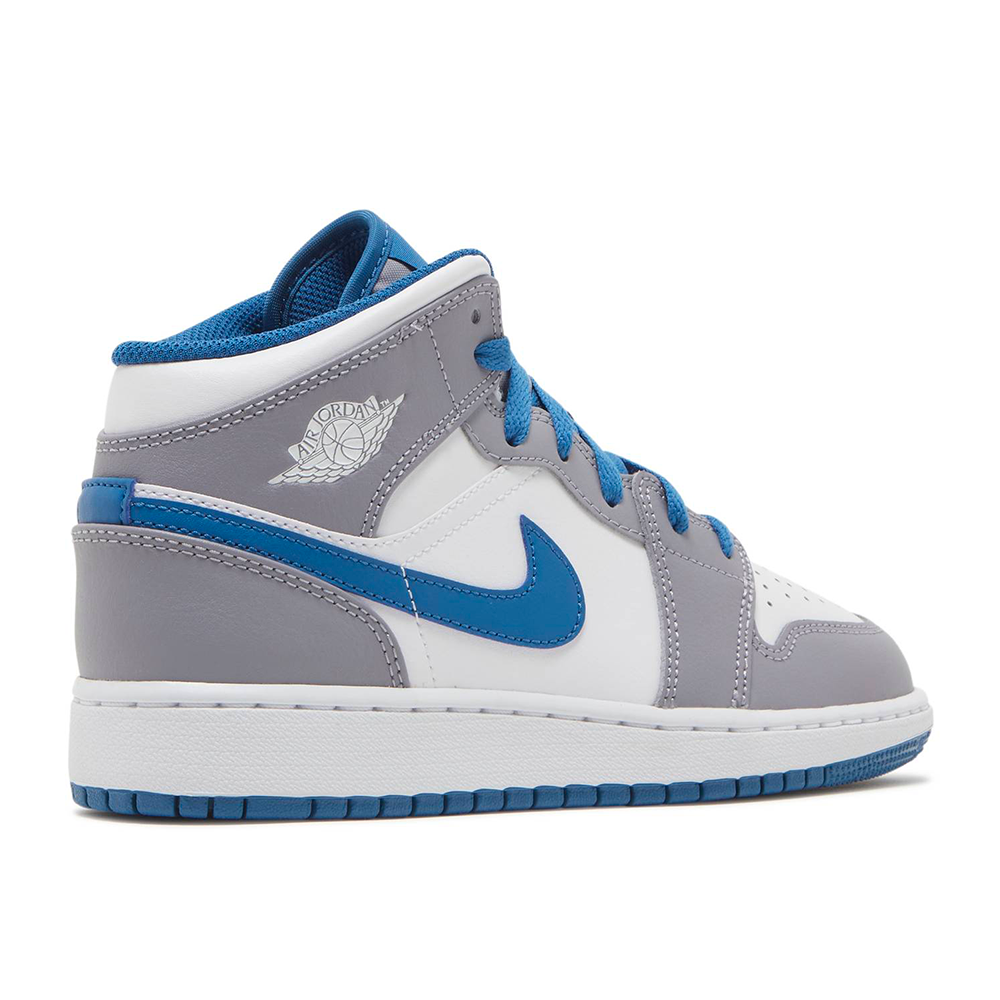 Jordan 1 Mid True Blue Cement (GS)