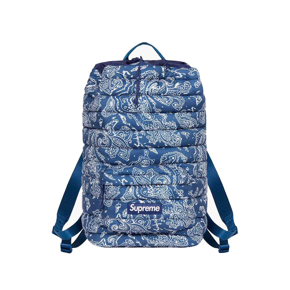 Supreme - Puffer Backpack Blue