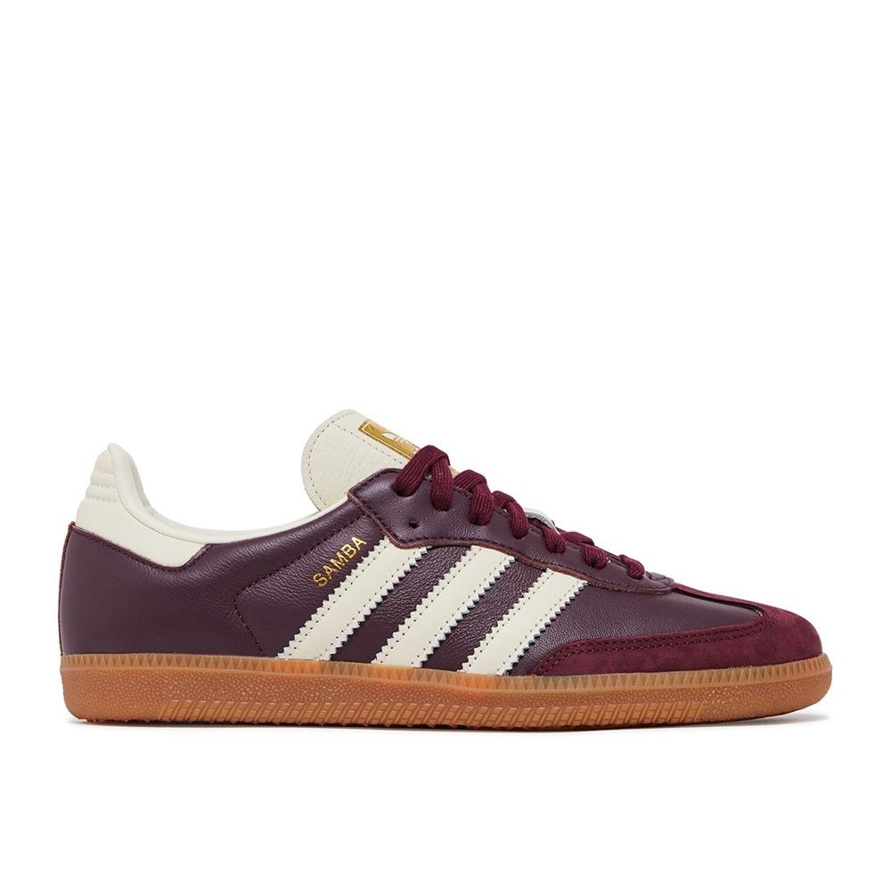 Adidas Samba Og Maroon Gold Metallic