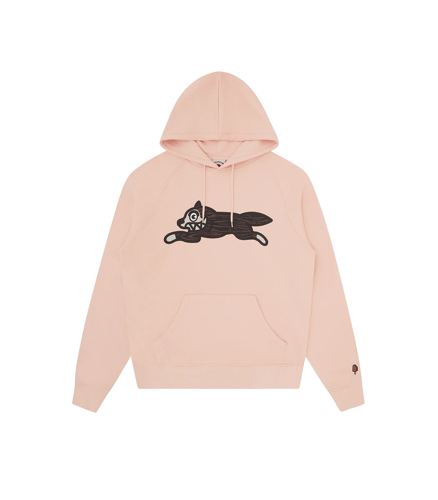 ICECREAM - Woodgrain Dog Popover Hoodie Pink