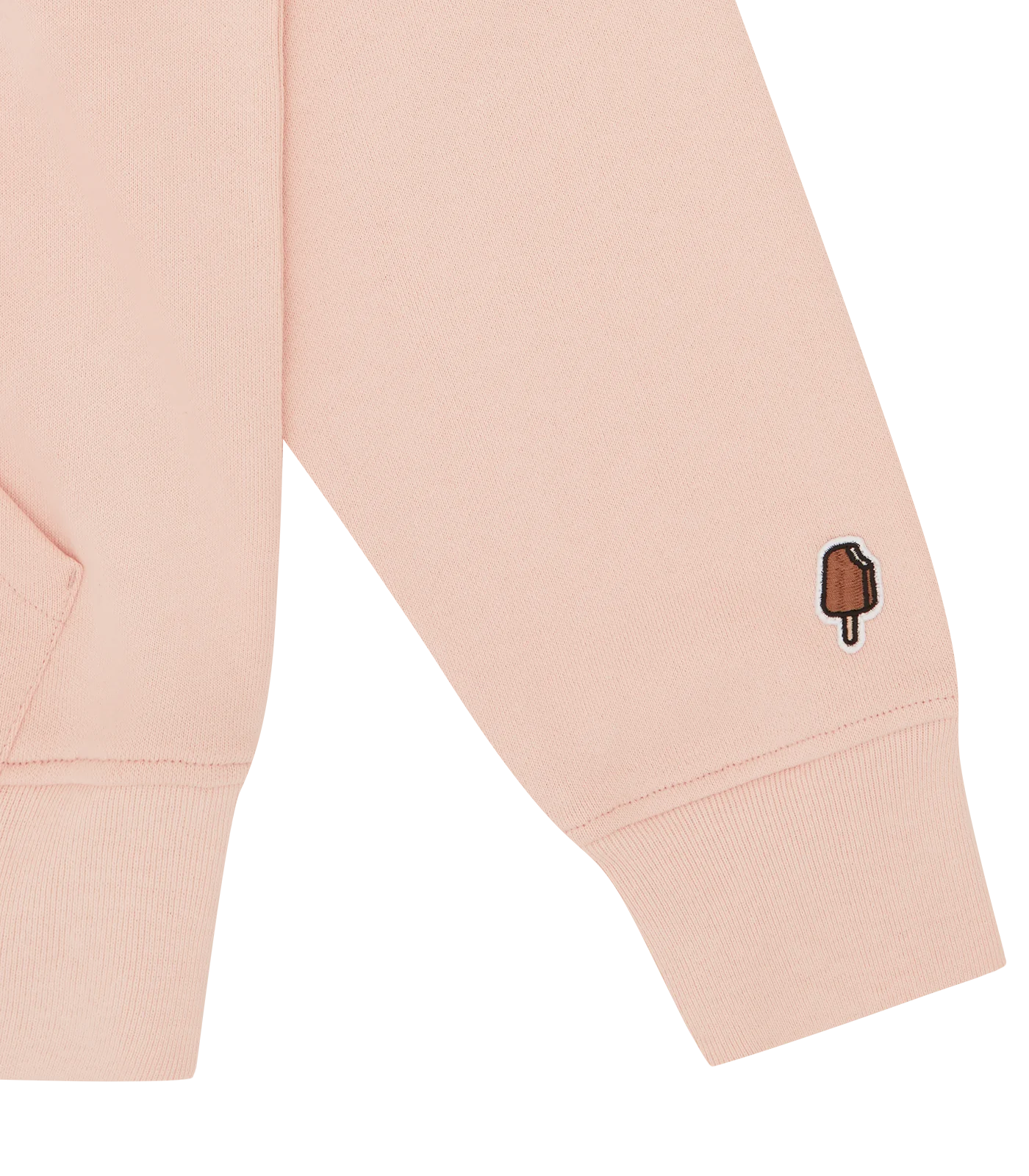 ICECREAM - Woodgrain Dog Popover Hoodie Pink