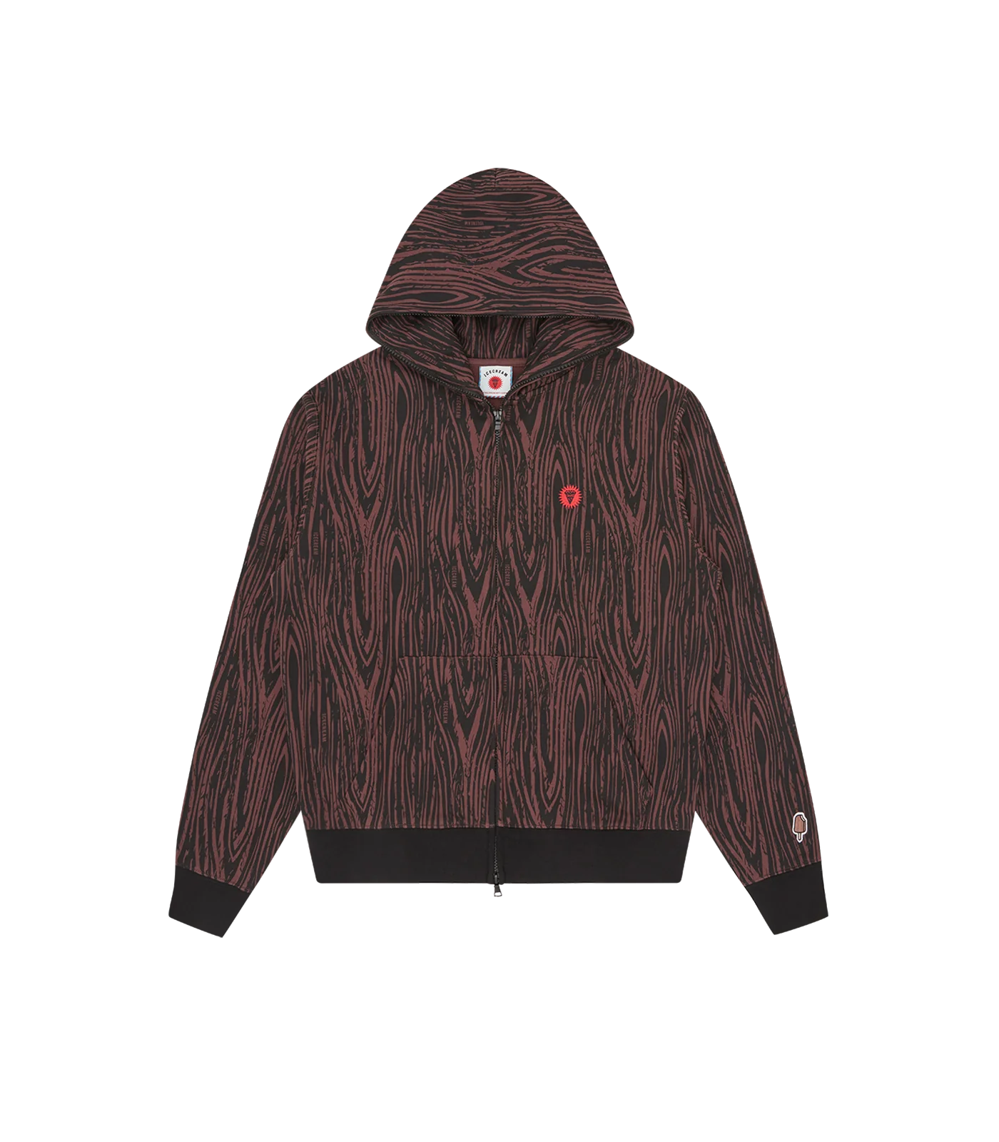 ICECREAM - Woodgrain Full Zip Hoodie