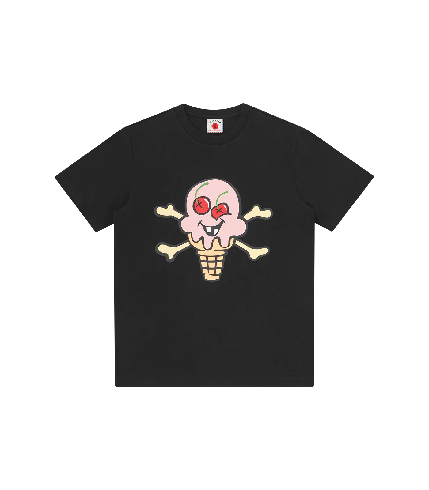 ICECREAM - Cones & Bones Tee Black