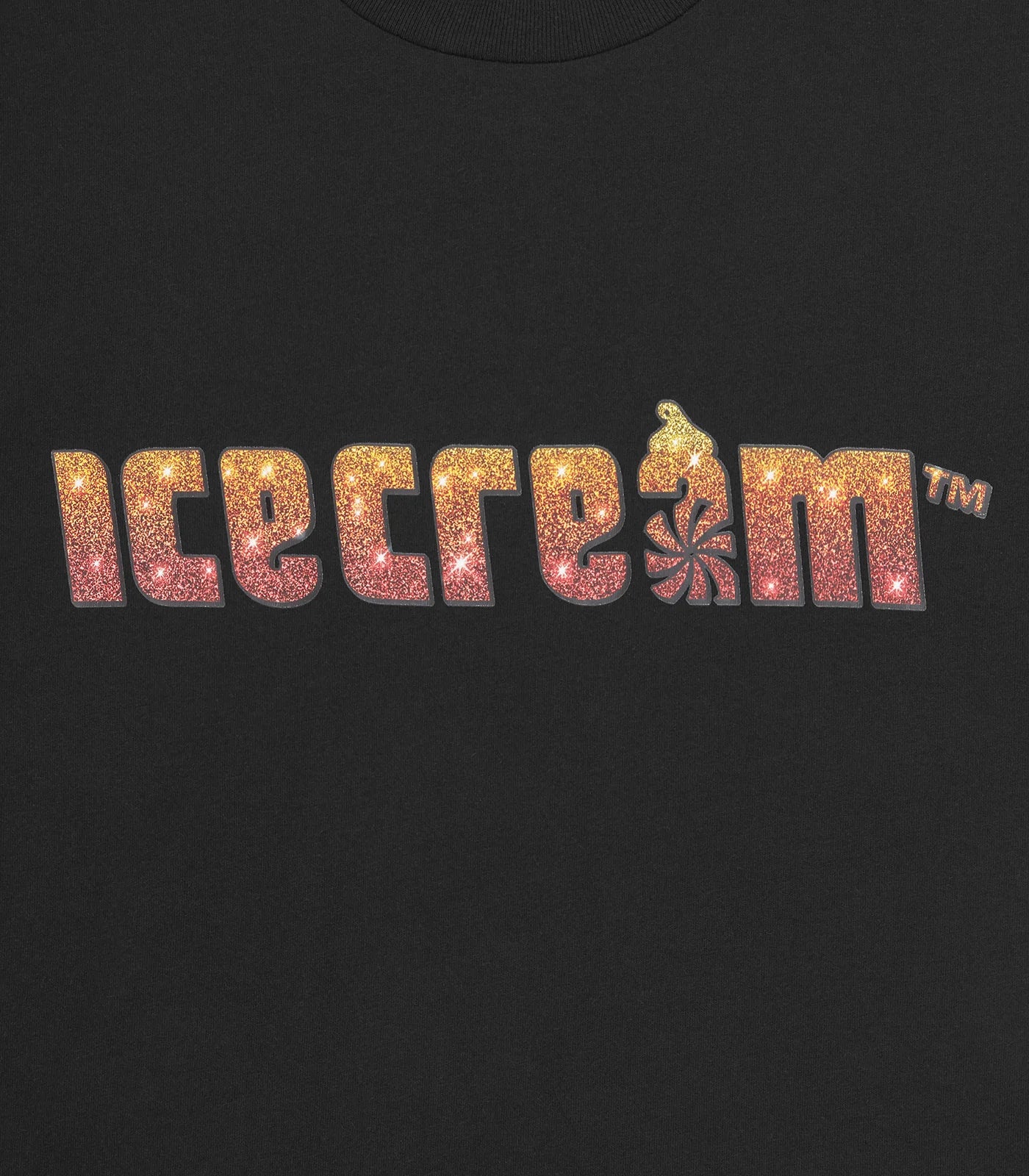 ICECREAM - Soft Serve Sparkle Tee Black