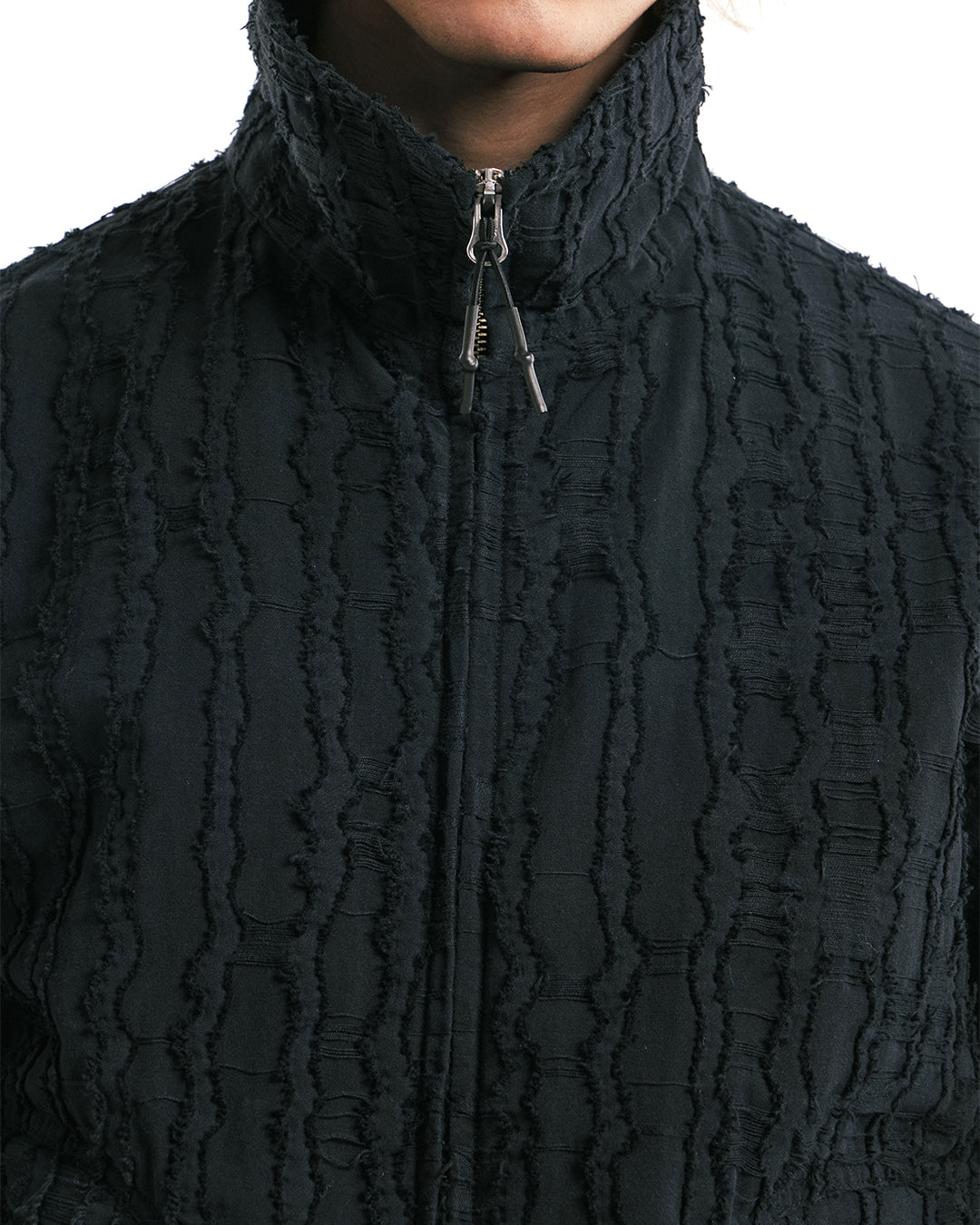 UNAFFECTED - Stand Collar Aviator Blouson