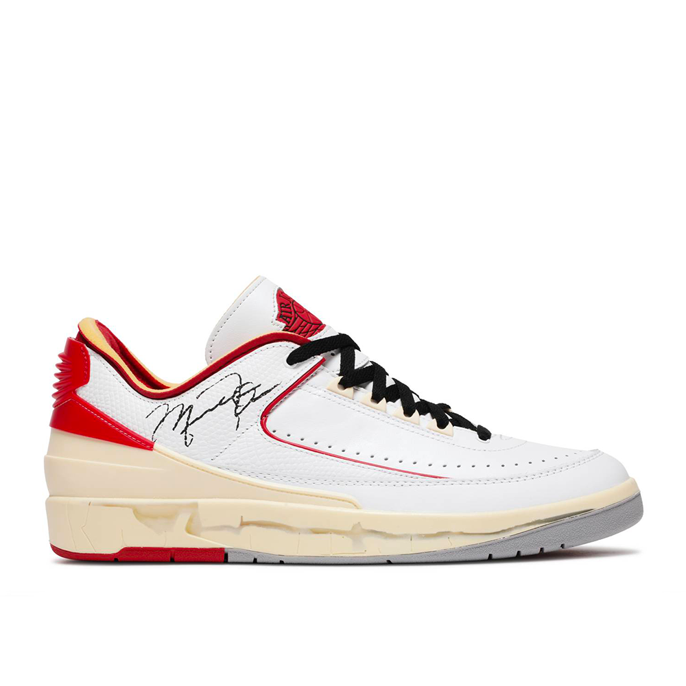 Nike/Off-White - Air Jordan 2 Retro Low "White Varsity Red"