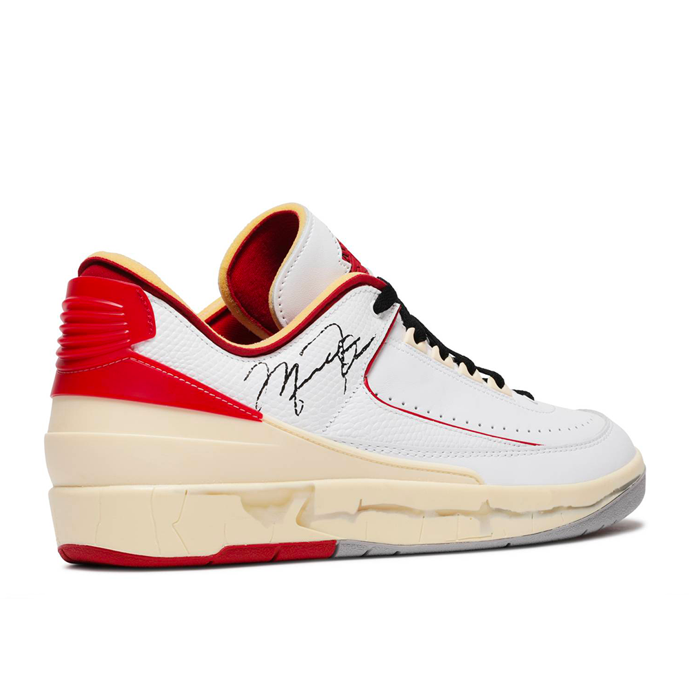 Nike/Off-White - Air Jordan 2 Retro Low "White Varsity Red"