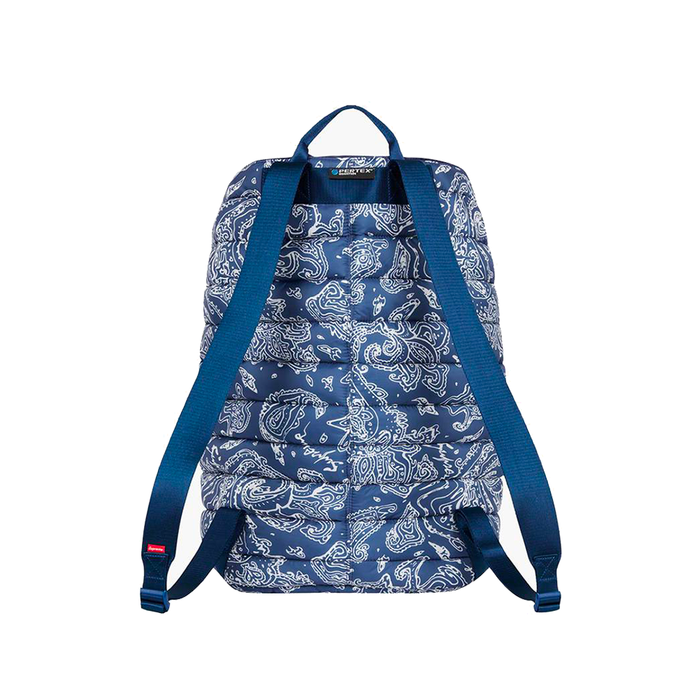 Supreme - Puffer Backpack Blue